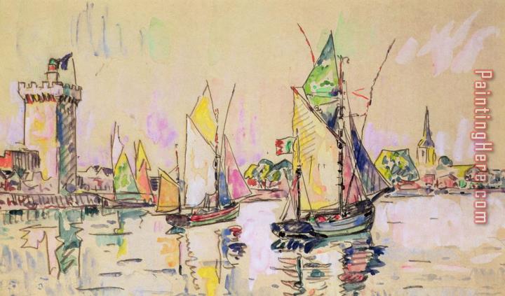 Paul Signac Sailing Boats At Les Sables D Olonne
